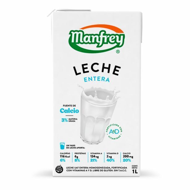 Supermercados Comodin Leche manfrey entera larga vida tetra 1lt oferta