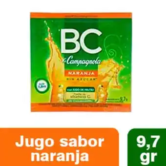 Supermercados Comodin Jugo bc naranja sobr x 9,7 gr oferta