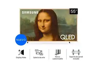 Pardo Hogar Smart tv 55 qled uhd 4k samsung the frame art mode beige qn55ls03bagczbt oferta