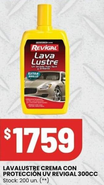 Changomas LAVALUSTRE CREMA CON PROTECCIÓN UV REVIGAL 300CC oferta
