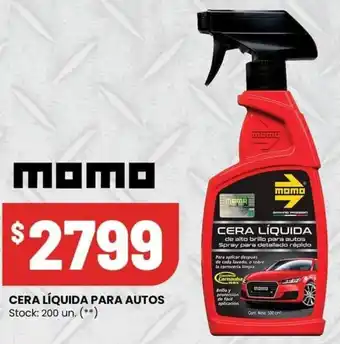 Changomas CERA LÍQUIDA PARA AUTOS oferta