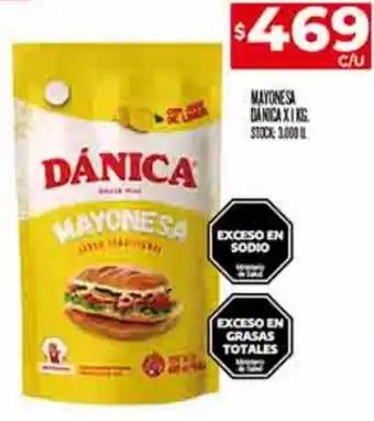 Supermercados DIA MAYONESA DANICA X1KG. oferta