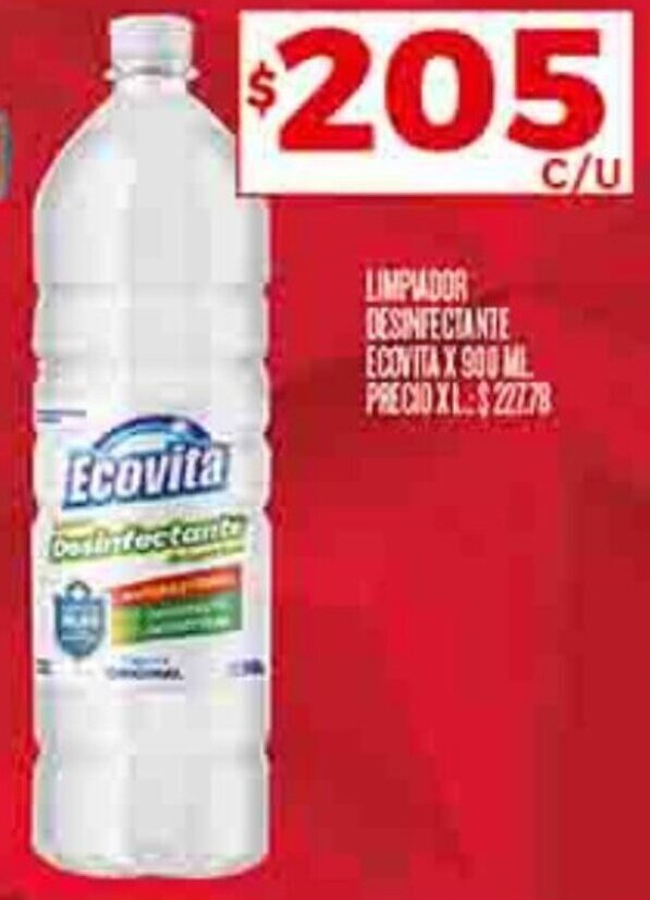Supermercados DIA LIMPIADOR DESINFECTANTE ECOVITAX 900 ML oferta