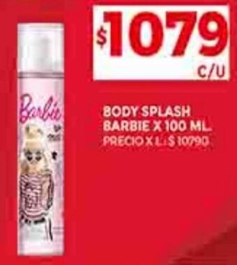 Supermercados DIA BODY SPLASH BARBIE X 100 ML oferta