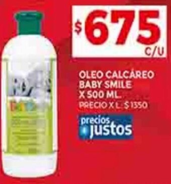 Supermercados DIA OLEO CALCAREO BABY SMILE X 500 ML oferta