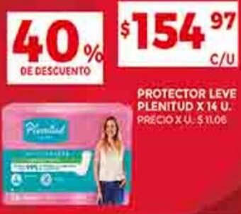 Supermercados DIA PROTECTOR LEVE PLENITUD X 14 U. oferta