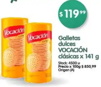 Supermercados Buenos Días Galletas dulces VOCACIÓN clásicas x 141 g oferta
