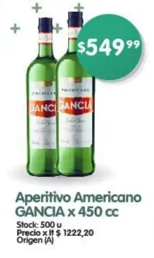 Supermercados Buenos Días Aperitivo Americano GANCIA x 450 cc oferta
