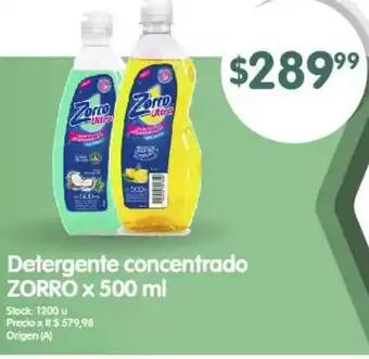 Supermercados Buenos Días Detergente concentrado ZORRO x 500 ml oferta