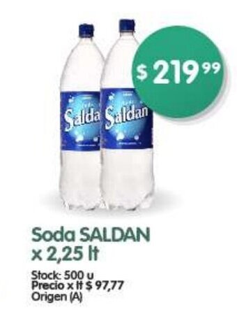 Supermercados Buenos Días Soda SALDAN x 2,25 It oferta