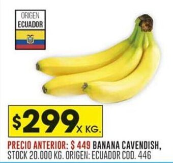 Coto BANANA CAVENDISH oferta