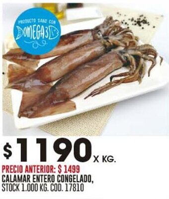 Coto CALAMAR ENTERO CONGELADO oferta