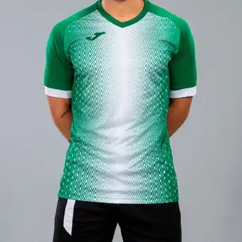 Joma Camiseta manga corta hombre supernova verde blanco oferta