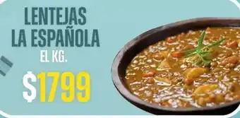 Supermercados Vea LENTEJAS LA ESPAÑOLA EL KG. oferta