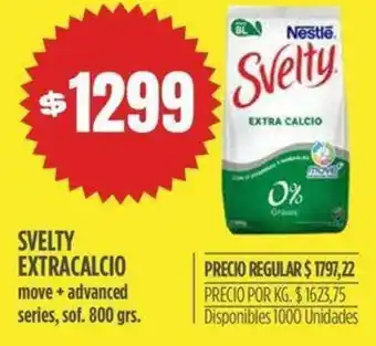 Supermercados Vea SVELTY EXTRACALCIO move + advanced series, sof. 800 grs. oferta