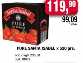 Maxiconsumo PURE SANTA ISABEL x 520 grs. oferta