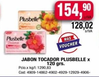 Maxiconsumo JABON TOCADOR PLUSBELLE X 120 grs. oferta