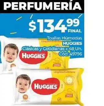 Diarco Huggies Toallas Húmedas Clásicas Y Cotidianas x 48un oferta
