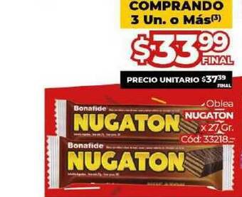 Diarco Oblea Nugaton x 27gr oferta
