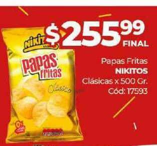 Diarco Nikitos Papas Fritas Clásicas x 500gr oferta