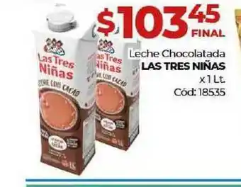 Diarco Las Tres Niñas Leche Chocolatada x 1lt oferta