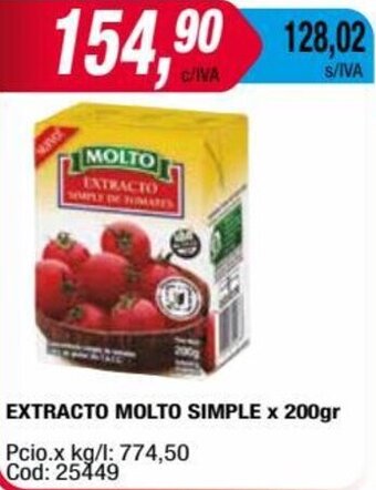 Maxiconsumo EXTRACTO MOLTO SIMPLE x 200gr oferta