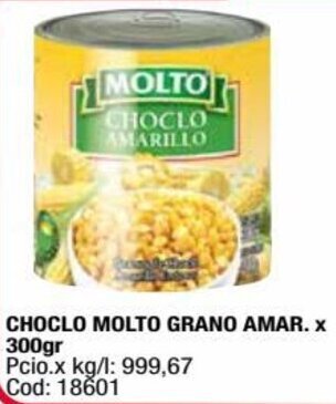 Maxiconsumo CHOCLO MOLTO GRANO AMAR. X 300gr oferta