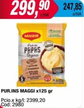 Maxiconsumo PUR.INS MAGGI x125 gr oferta