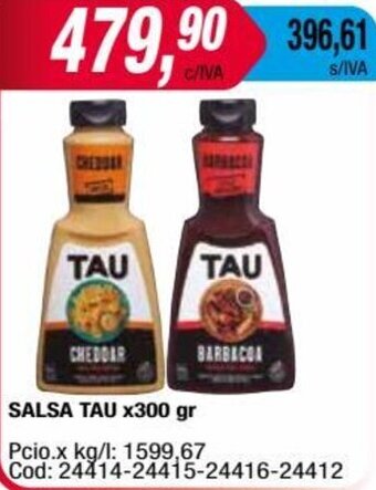 Maxiconsumo SALSA TAU x300 gr oferta