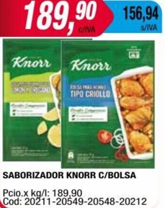 Maxiconsumo SABORIZADOR KNORR C/BOLSA oferta