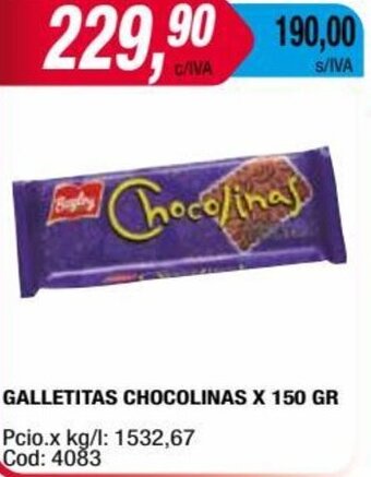 Maxiconsumo GALLETITAS CHOCOLINAS X 150 GR oferta