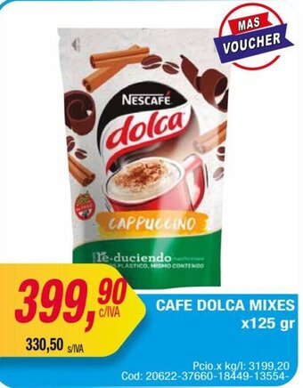 Maxiconsumo CAFE DOLCA MIXES x125 gr oferta