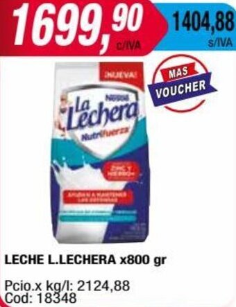 Maxiconsumo LECHE L.LECHERA x800 gr oferta