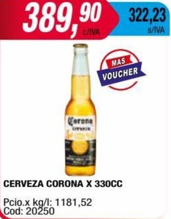 Maxiconsumo CERVEZA CORONA X 330CC oferta
