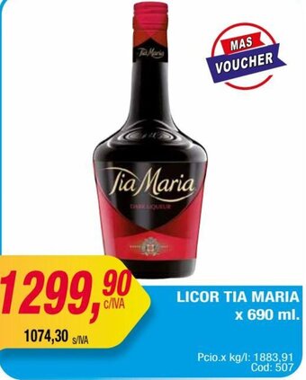 Maxiconsumo LICOR TIA MARIA x 690 ml. oferta