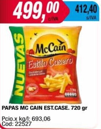 Maxiconsumo PAPAS MC CAIN EST.CASE. 720 gr oferta