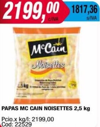 Maxiconsumo PAPAS MC CAIN NOISETTES 2,5 kg oferta