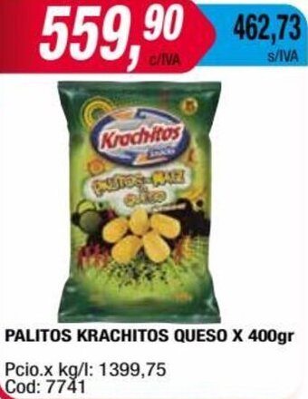 Maxiconsumo PALITOS KRACHITOS QUESO X 400gr oferta