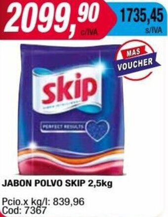 Maxiconsumo JABON POLVO SKIP 2,5kg oferta