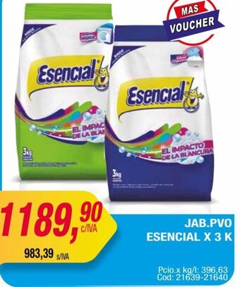 Maxiconsumo JAB.PVO ESENCIAL X 3 K oferta