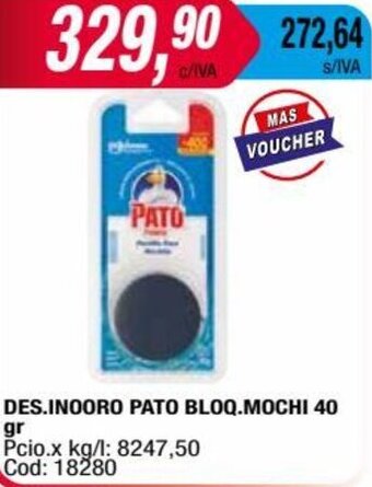 Maxiconsumo DES.INOORO PATO BLOQ.MOCHI 40 gr oferta