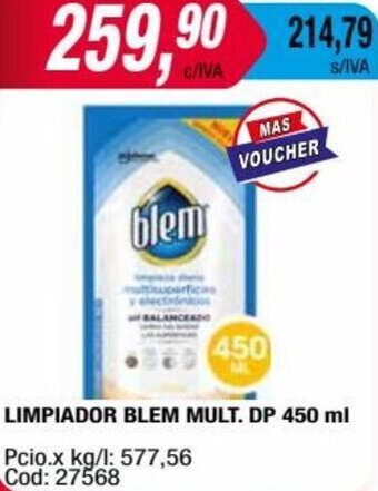 Maxiconsumo LIMPIADOR BLEM MULT. DP 450 ml oferta