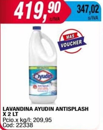 Maxiconsumo LAVANDINA AYUDIN ANTISPLASH X 2 LT oferta