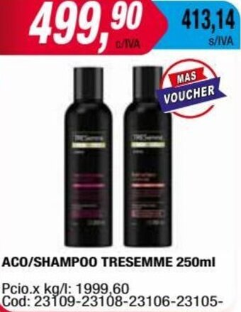 Maxiconsumo ACO/SHAMPOO TRESEMME 250ml oferta