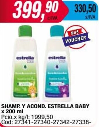 Maxiconsumo SHAMP. Y ACOND. ESTRELLA BABY x 200 ml oferta
