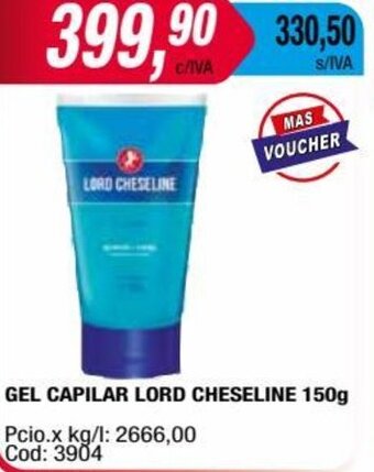 Maxiconsumo GEL CAPILAR LORD CHESELINE 150g oferta