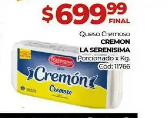 Diarco Cremon La Serenisima Queso Cremoso oferta