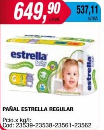 Maxiconsumo PAÑAL ESTRELLA REGULAR oferta