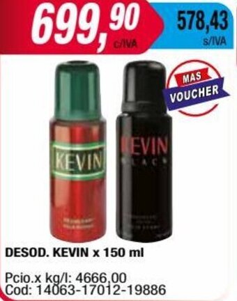 Maxiconsumo DESOD. KEVIN x 150 ml oferta
