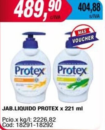 Maxiconsumo JAB.LIQUIDO PROTEX x 221 ml oferta